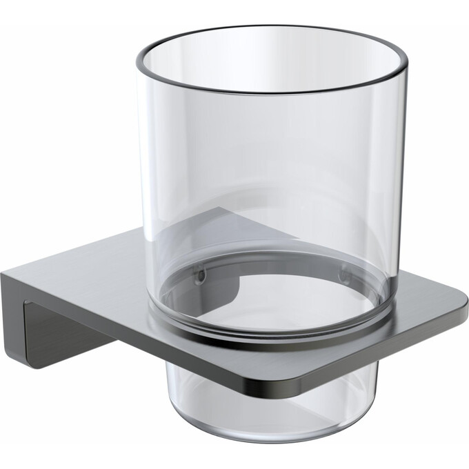 Стакан для зубных щеток Volle Solo Pistola Negro 2510.220106 (графит, настенный), Цвет производителя: графит, фото 