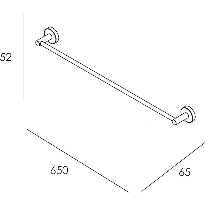 Полотенцедержатель Imprese Skala Chrome 132275, фото 2