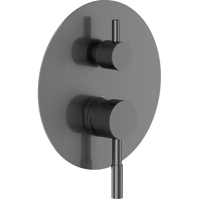 Змішувач прихованого монтажу для ванни Volle Cruze Grey 1547.030206 (сірий, внутрішня частина у комплекті), Колір виробника: сірий, фото 