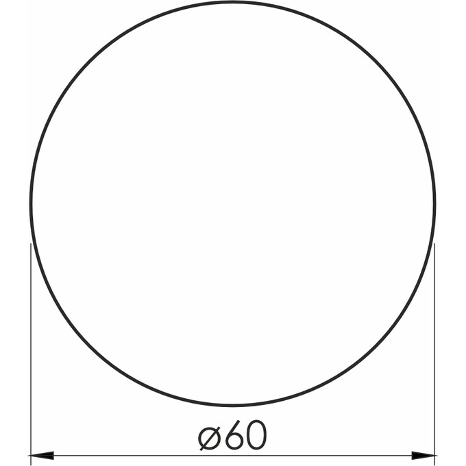 Дзеркало для ванної кімнати Volle Luna Ronda 1648.50076600 (60 см, з контражурним підсвічуванням, без вимикача), Доступні розміри: 60, фото , изображение 2
