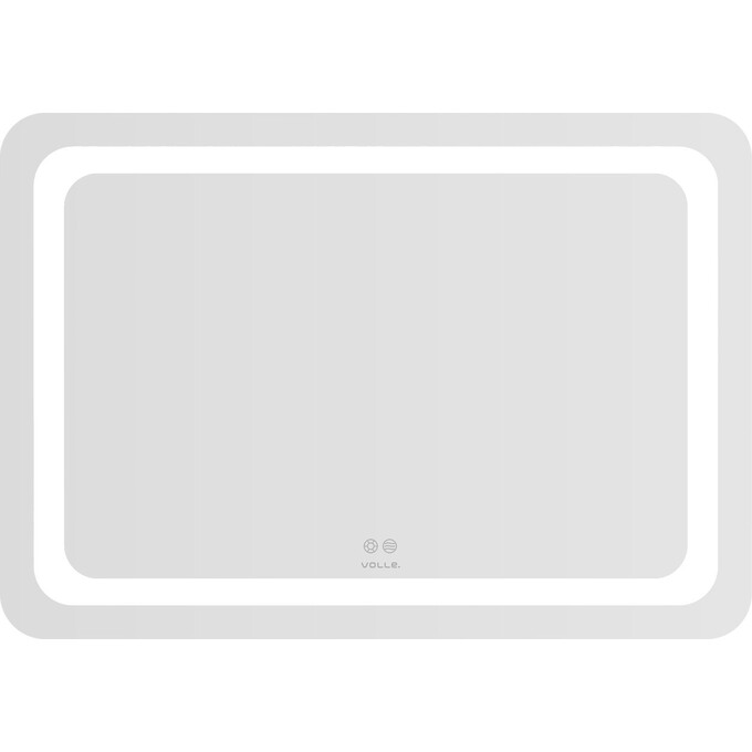 Дзеркало для ванної кімнати Volle Luna Tanga 1648.52148700 (80x70 см, з підсвічуванням по контуру, з підігрівом, з сенсорним вимикачем), Доступні розміри: 80 x 70, фото 