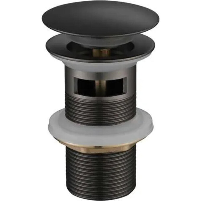 Донный клапан Volle Pistola Negro 9000.104406 (графит, c переливом), Цвет производителя: графит, фото 