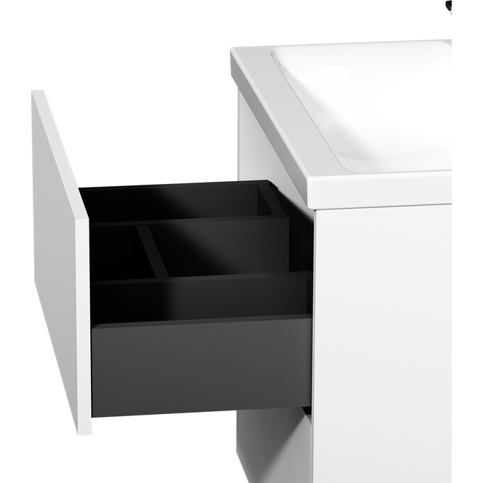 Тумба с раковиной Am.Pm Gem MGA-FHX06022WG-WCC0602WG (60 см, белая глянцевая, подвесная), фото 10