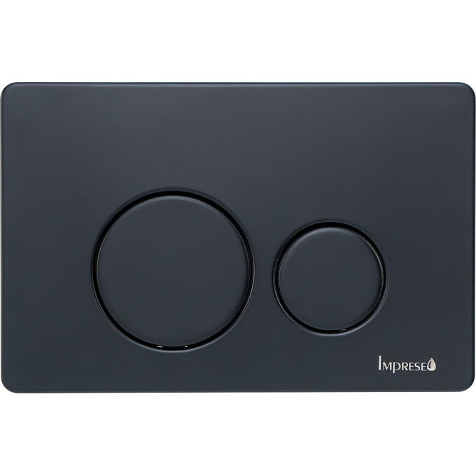 Панель смыва Imprese i-Frame i7111 Black Matt i7111SB (черная матовая), фото 