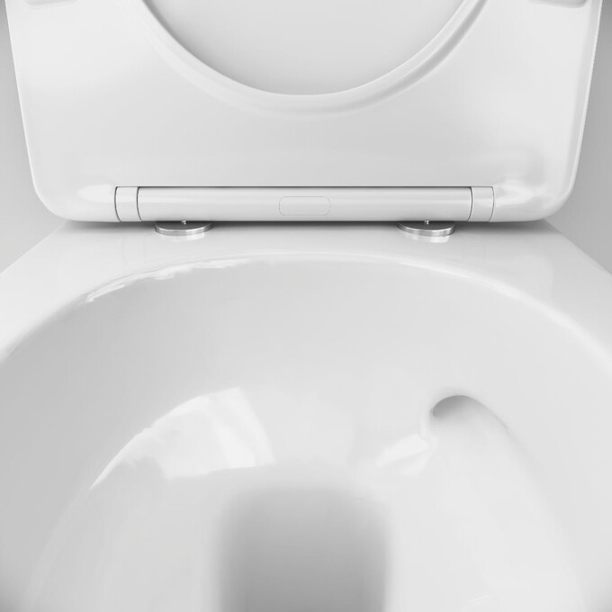 Безободковый подвесной унитаз Am.Pm Like AquaSpin CLA1900SC (воронкообразный, с сиденьем), фото 11