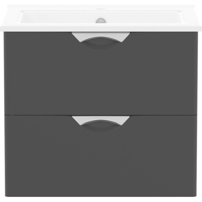 Тумба с умывальником Imprese Nova Vlna M f32003B (60 см, черная матовая, подвесная), Доступные размеры: 60, Цвет производителя: черный матовый, фото 2