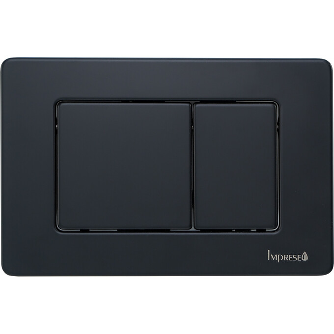 Панель смыва Imprese i-Frame i7112 Black Matt i7112SB (черная матовая), фото 