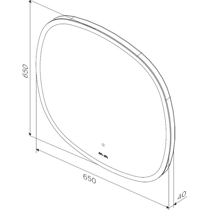 Дзеркало для ванної кімнати Am.Pm Universal M8FMOX0651WGH38 (65x65 см, з LED-підсвічуванням, з ІЧ-сенсором), Доступні розміри: 65 x 65, фото , изображение 6