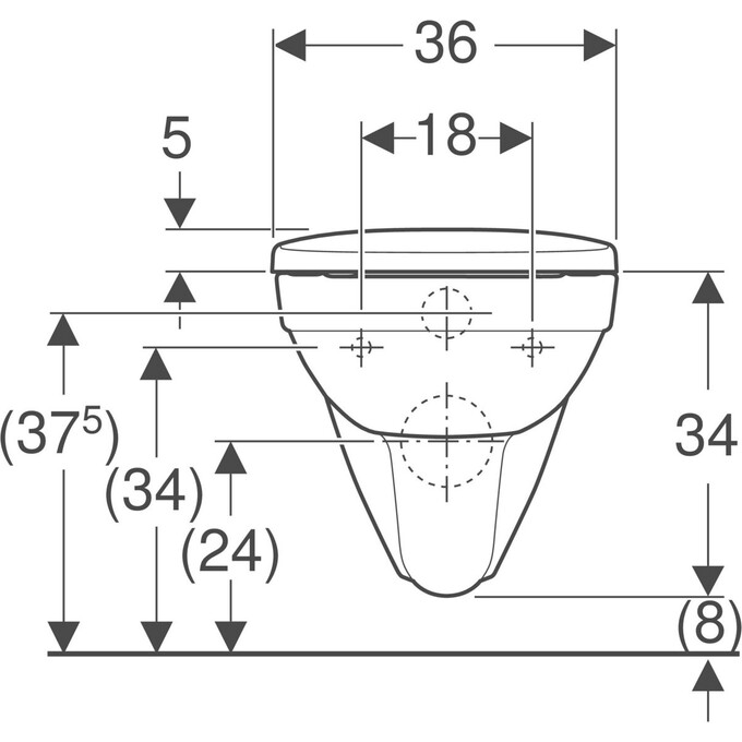 Безобідковий підвісний унітаз Geberit Selnova 501.751.00.1 (з сидінням), фото , изображение 4