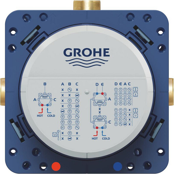 Душова система з термостатом Grohe QuickFix Grohtherm SmartControl&Vitalio Comfort 250 UA202802C3 (прихованого монтажу, з виливом), фото , изображение 11
