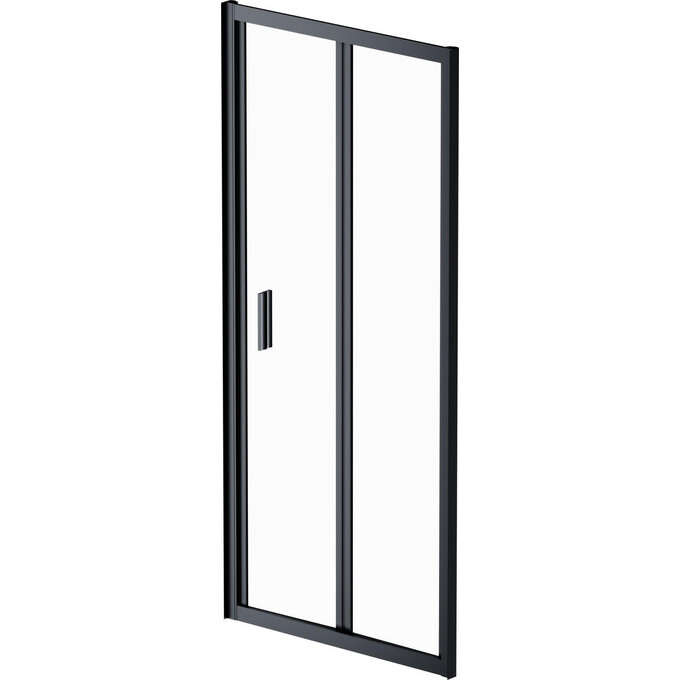 Душевая дверь Am.Pm Gem Solo Fold W90UG-090-1F-195BT (90 см, стекло прозрачное, профиль черный матовый), Доступные размеры: 90, Цвет производителя: черный матовый, фото 