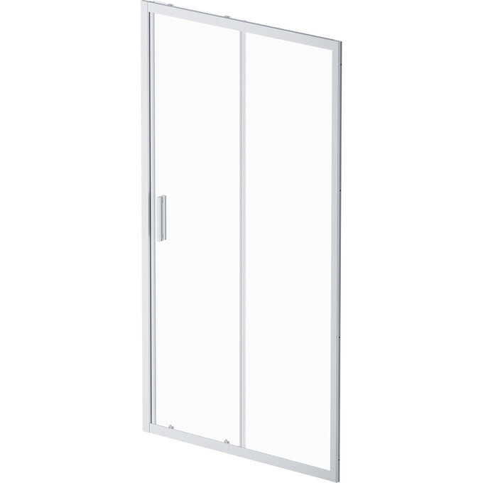 Душевая дверь Am.Pm Gem Solo Slide W90UG-110-1S-195MT (110 см, стекло прозрачное, профиль хром матовый), Доступные размеры: 110, Цвет производителя: сатин (хром матовый), фото 