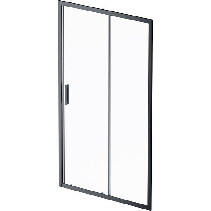 Душевая дверь Am.Pm Gem Solo Slide W90UG-120-1S-195BT (120 см, стекло прозрачное, профиль черный матовый), Доступные размеры: 120, Цвет производителя: черный матовый, фото 