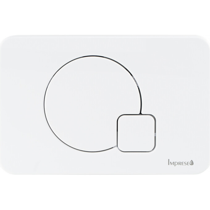 Панель смыва Imprese i-Frame i7115 White i7115PW (белая глянцевая), Цвет производителя: белый глянец, фото 
