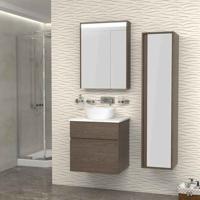 Тумба з умивальником Imprese Blatna L f32008Dr (60 см, ільм бергамо, підвісна), Доступні розміри: 60, Колір виробника: ільм бергамо, фото , изображение 2