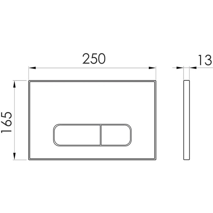 Панель змиву Imprese i-Frame i7110 Black i7110AB (чорна глянсова), Колір виробника: чорний глянець, фото , изображение 3