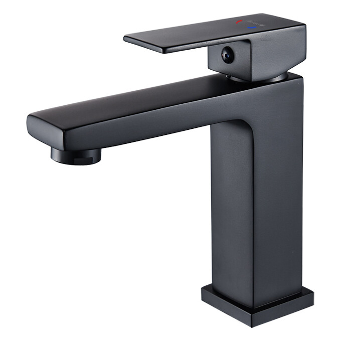 Смеситель для умывальника Imprese Karlov Black Matt f03507610AA (черный матовый), фото 