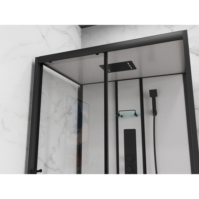 Душевой бокс Damixa Gala Rectangulare Slide 53WC-404-12090BT (120x90 см, с черным поддоном), фото 4