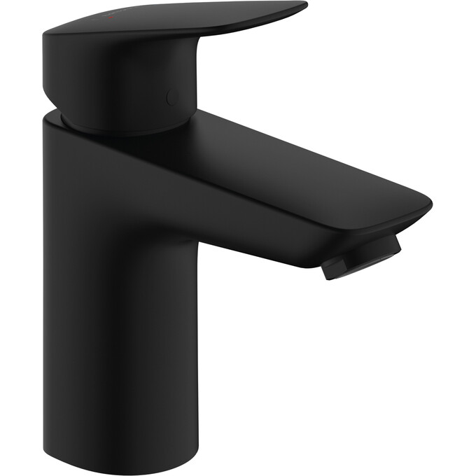 Смеситель для умывальника Hansgrohe Logis Black Matt 71100670 (черный матовый, с донным клапаном), Цвет производителя: черный матовый, фото 