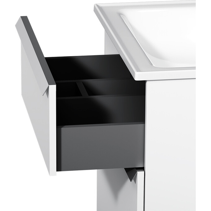 Тумба с раковиной Am.Pm X-Joy S MTA-FSX0652WG-WCC0652WG (65 см, белая глянцевая, напольная), Доступные размеры: 65, фото 9