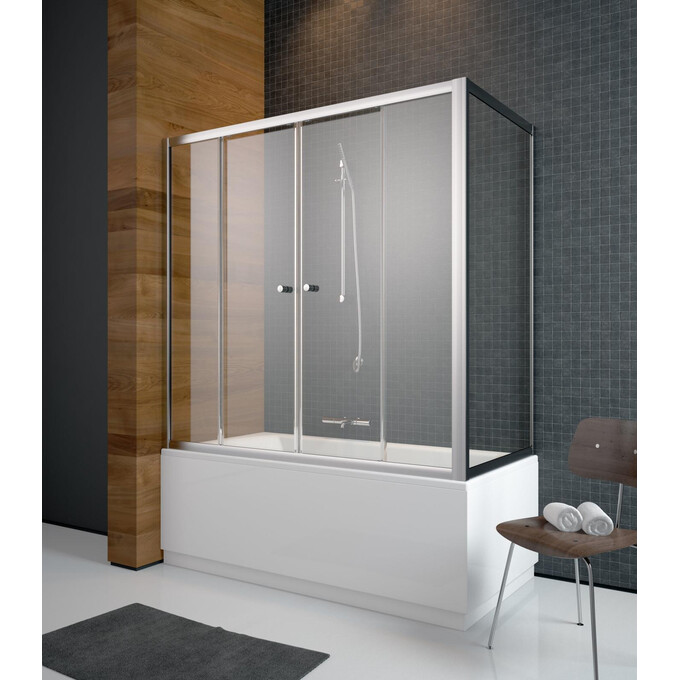 Ширма для ванны Radaway Vesta DWD 180 203180-01 (180x150 см, стекло прозрачное, профиль хром), фото 2