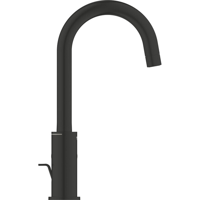 Смеситель для раковины Grohe QuickFix Start Black L-Size 242032432 (черный матовый, высокий, с донным клапаном), Цвет производителя: черный матовый, фото 4