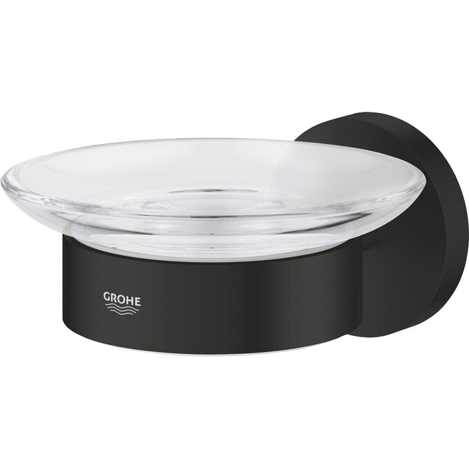 Мыльница Grohe QuickFix Start Black 411932430 (черная матовая, настенная), Цвет производителя: черный матовый, фото 4