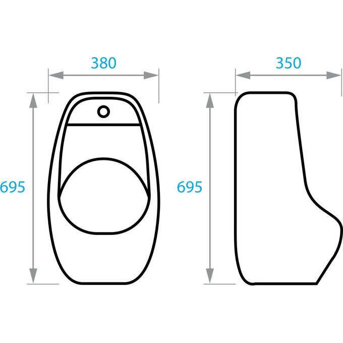 Уринал Koller Pool Trend Pro TRS-0695 (сенсорний), фото , изображение 4