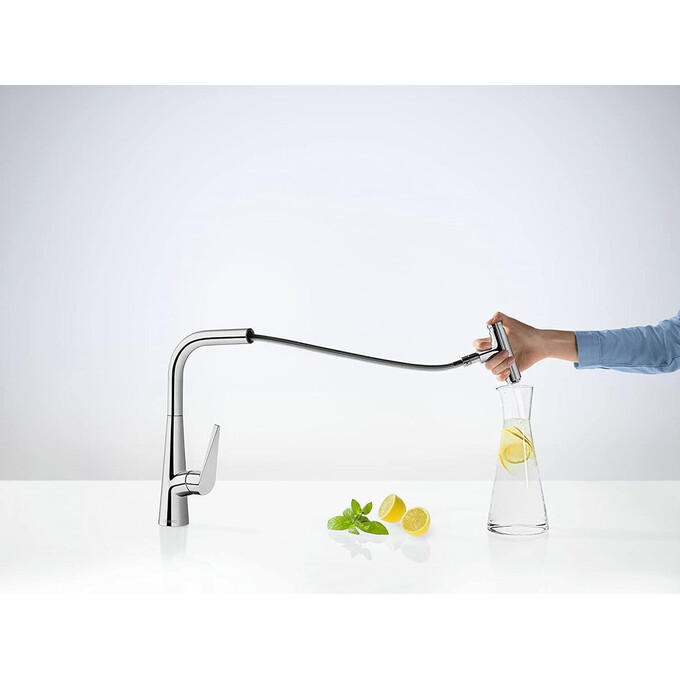 Смеситель для кухни Hansgrohe Talis Select M51 Chrome 72822000 (с выдвижной лейкой), фото 3