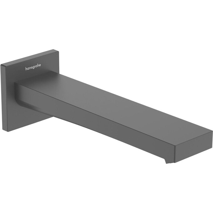 Излив для ванны Hansgrohe Tecturis E Black Matt 73410670 (черный матовый, 22 см, скрытого монтажа, каскад), Цвет производителя: черный матовый, фото 