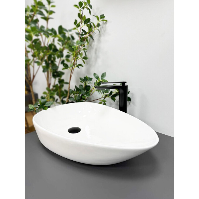 Умивальник VBI Trento 55 White VBI-011900 (55x39 см, чаша), Доступні розміри: 55 x 39, фото 