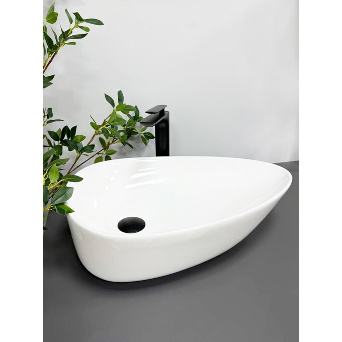 Умивальник VBI Trento 55 White VBI-011900 (55x39 см, чаша), Доступні розміри: 55 x 39, фото , изображение 2