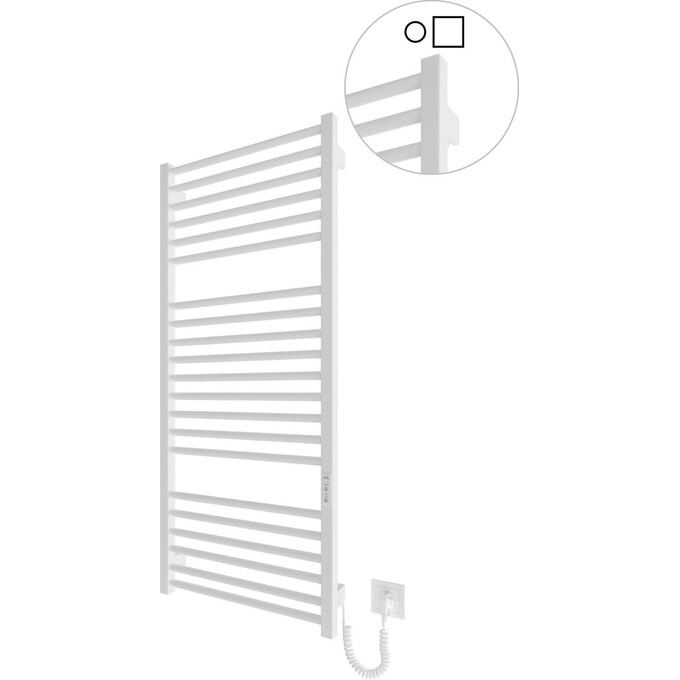 Электрический полотенцесушитель Hygge Family Derby 6.1.0404.06.WM (4820258984268, 530x1170, белый матовый, универсальный, с таймером), Доступные размеры: 530 x 1170, Цвет производителя: белый матовый, фото 