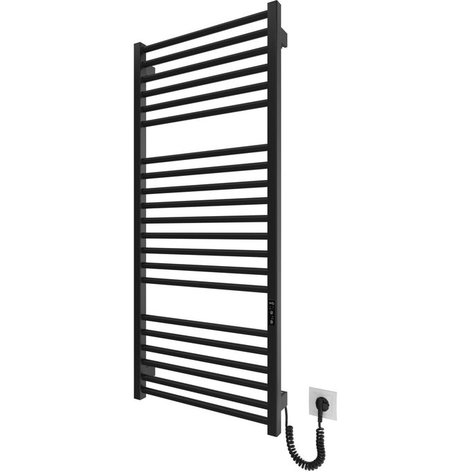 Електрична рушникосушарка Hygge Family Derby 6.1.0404.06.BM (4820258983254, 530x1170, чорна матова, універсальна, з таймером), Доступні розміри: 530 x 1170, Колір виробника: чорний матовий, фото , изображение 4