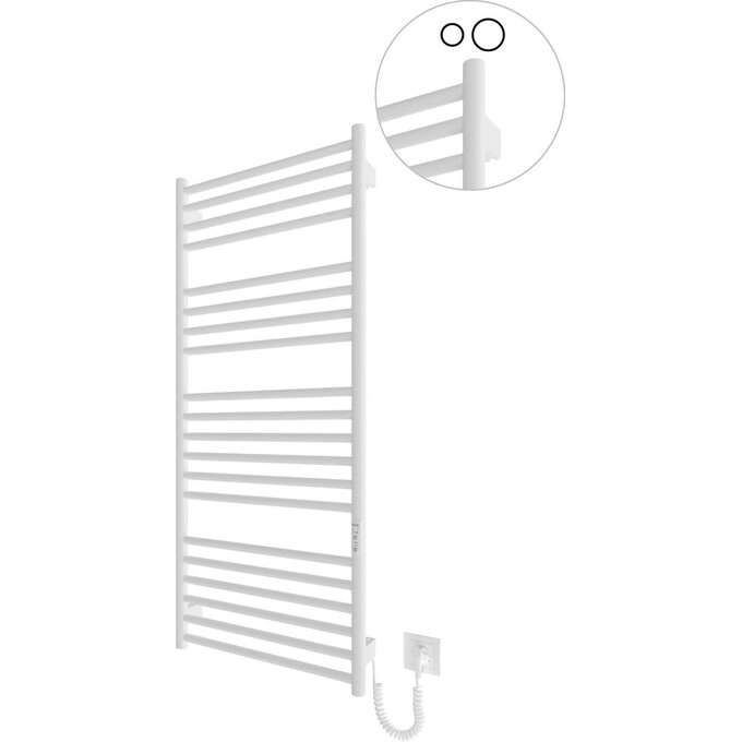 Электрический полотенцесушитель Hygge Family Greenwich 6.1.0305.06.WM (4820258984299, 530x1170, белый матовый, универсальный, с таймером), Доступные размеры: 530 x 1170, Цвет производителя: белый матовый, фото 