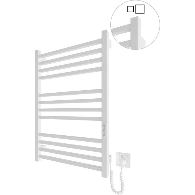 Электрический полотенцесушитель Hygge Family London 6.1.0102.06.WM (4820258984312, 530x770, белый матовый, универсальный, с таймером), Доступные размеры: 530 x 770, Цвет производителя: белый матовый, фото 