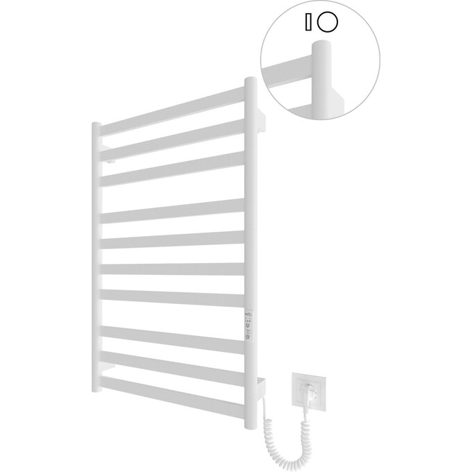 Електрична рушникосушарка Hygge Family York 6.1.0501.06.WM (4820258984350, 530x770, біла матова, універсальна, з таймером), Доступні розміри: 530 x 770, Колір виробника: білий матовий, фото 