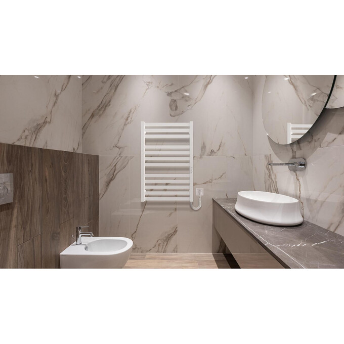 Електрична рушникосушарка Hygge Family Oxford 6.1.0201.06.WM (4820258984336, 530x770, біла матова, універсальна, з таймером), Доступні розміри: 530 x 770, Колір виробника: білий матовий, фото , изображение 2