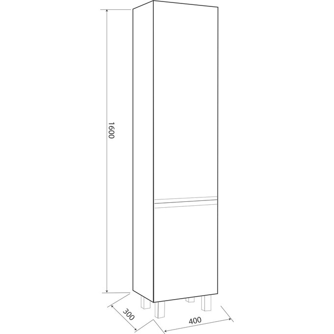 Пенал Norway Terra M200400 (40 см, підлоговий), фото , изображение 4