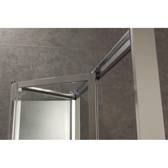 Душові двері Eger Bifold 599-163-90(h) (90 см, скло прозоре, профіль хром), фото , изображение 8