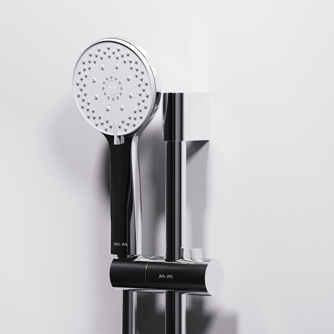 Душовий бокс Am.Pm X-Joy Square W94C-403-090MT (90x90 см, прозоре скло, профіль сатин, з піддоном), Колір виробника: сатин (хром матовий), фото , изображение 6