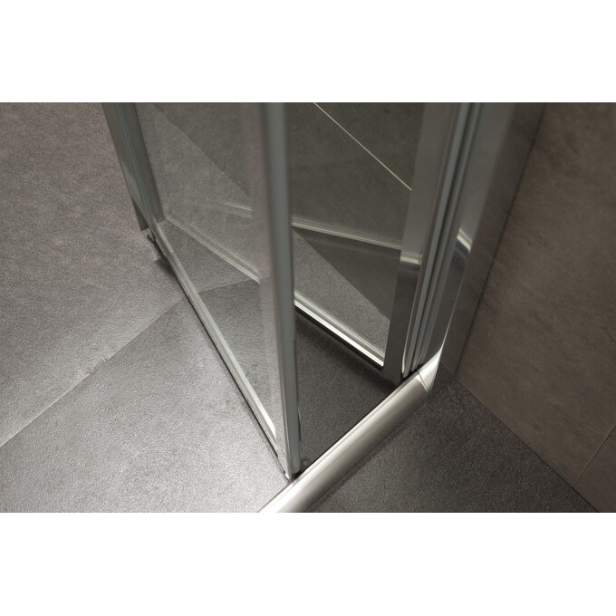 Душові двері Eger Bifold 599-163-90(h) (90 см, скло прозоре, профіль хром), фото , изображение 7