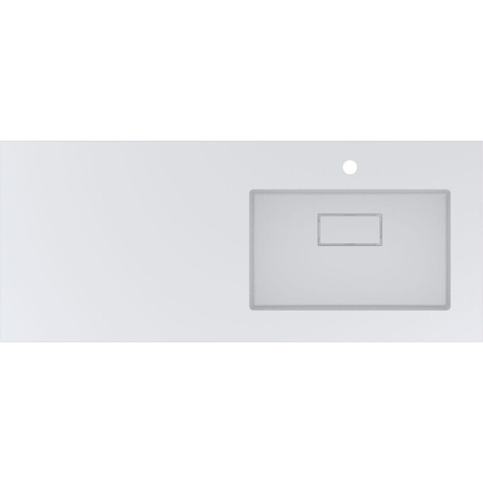 Умивальник-стільниця Miraggio Erica 1200 R Mirasoft 8813498 (120x50 см, білий матовий, з крилом), Доступні розміри: 120 x 50 R, Технологія виробництва: Mirasoft Technology, Колір виробника: білий матовий, фото , изображение 3