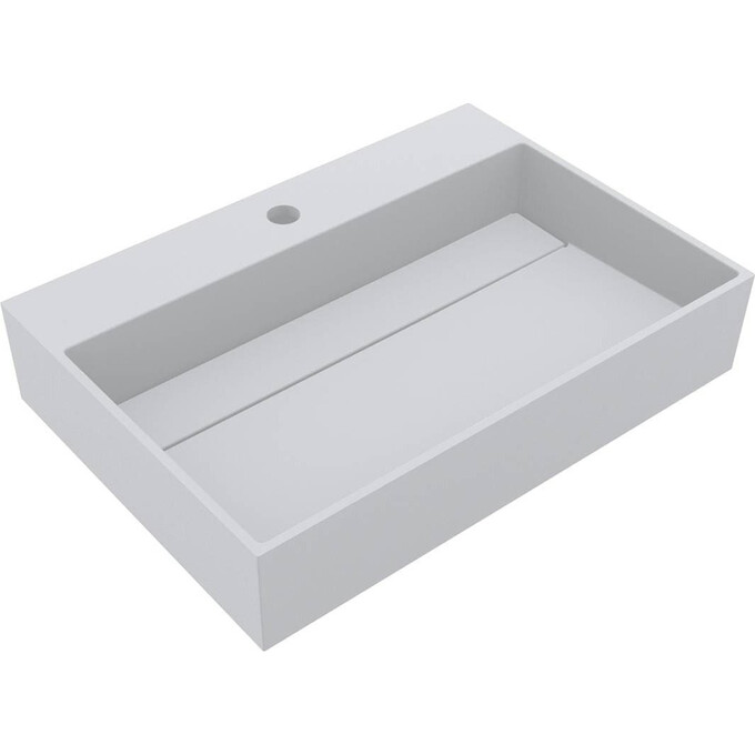 Раковина Miraggio Island 600 Mirasoft 0002445 (60x42 см, біла матова), Доступні розміри: 60 x 42, Технологія виробництва: Mirasoft Technology, Колір виробника: білий матовий, фото 