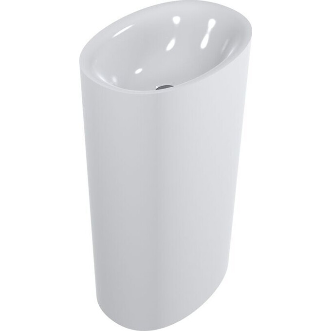 Умивальник Miraggio Lowa Mirasoft 8813616 (50x35 см, білий матовий, підлоговий), фото 