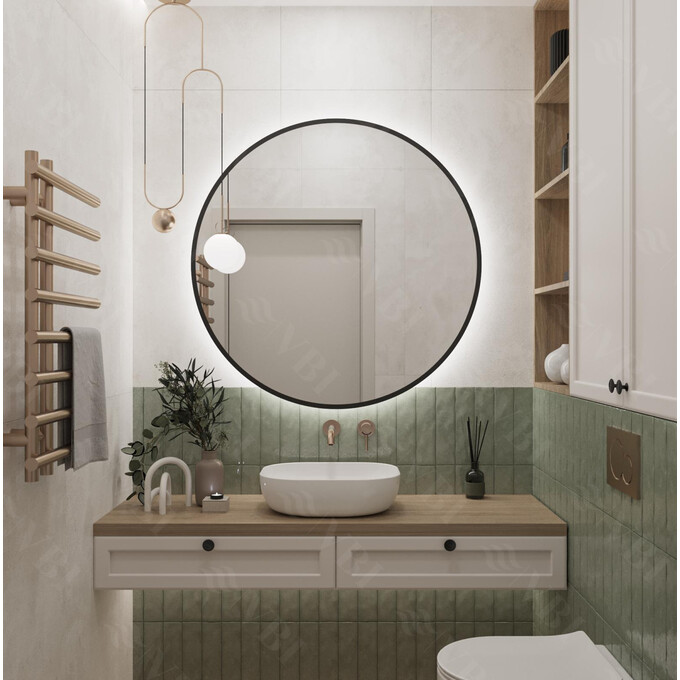 Умивальник VBI Bergamo White VBI-012500 (50x40 см, чаша), Доступні розміри: 50 x 40, Колір виробника: білий глянець, фото , изображение 3