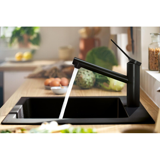 Смеситель для кухни Hansgrohe Zesis M33 Black Matt 74802670 (черный матовый), Цвет производителя: черный матовый, фото 2