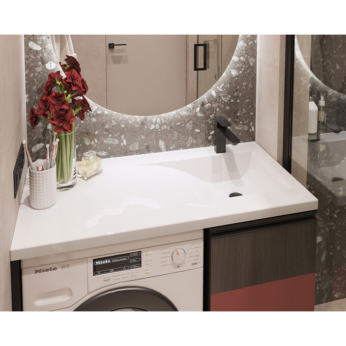 Умывальник-столешница Snail Феникс R 159RA100 (100x50 см, с крылом), Доступные размеры: 100 x 50 R, фото 4