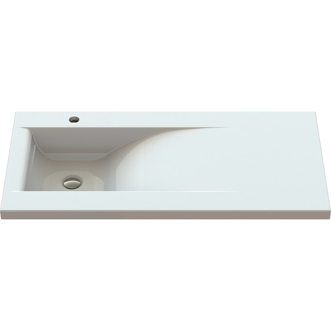 Умывальник-столешница Snail Феникс L 159LA100 (100x50 см, с крылом), Доступные размеры: 100 x 50 L, фото 13