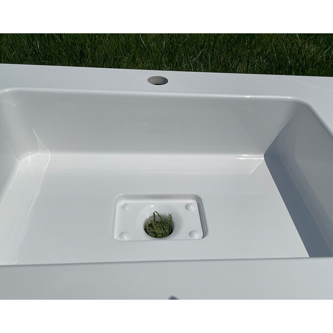 Умывальник Snail Ария L 166LA100 (100x50 см, с крылом), Доступные размеры: 100 x 50 L, Цвет производителя: белый глянец, фото 16